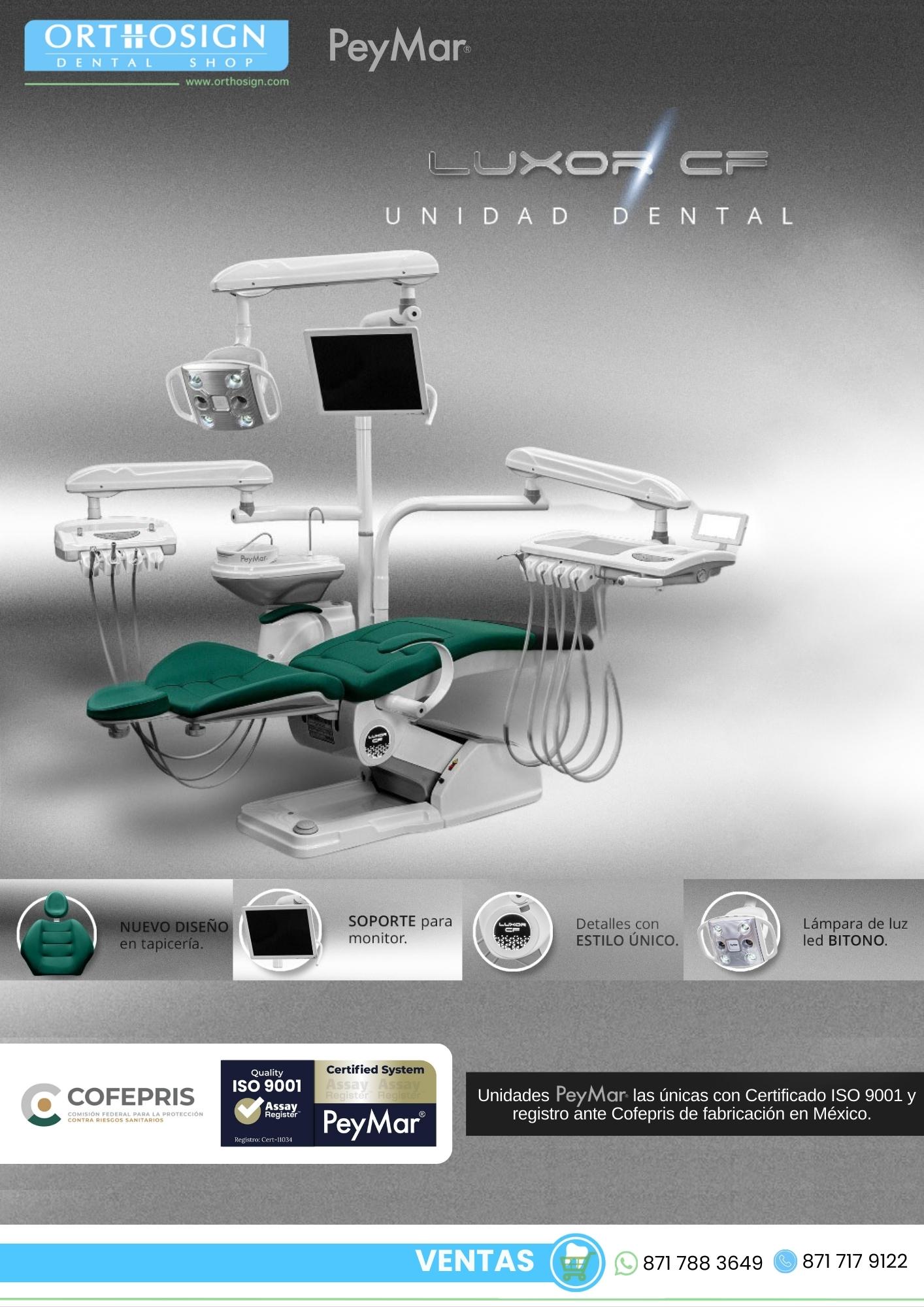 Unidad Dental Eléctrica Luxor CF Equipada Peymar - Catálogo